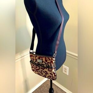 Nine West Leopard Adjustable Strap Crossbody Bag